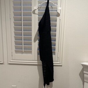 Black One-Shoulder Dress